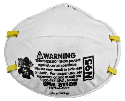 3M Particulate Respirator N95 Mask, Small, 8110S 20/box Questions & Answers