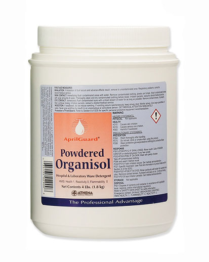 April Guard Organisol Powdered Instrument Cleaning Detergent 4L tub w/Scoop Questions & Answers