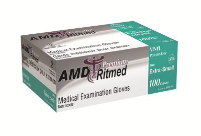 AMD Ritmed Vinyl PF Exam Glove Large 100/box Questions & Answers