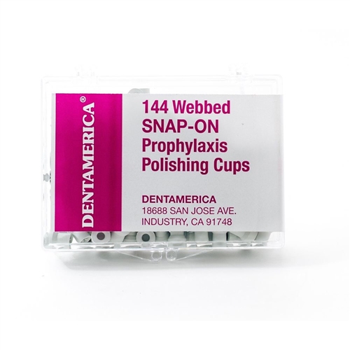 DENTAMERICA Prophy Cups Snap On Web Medium Soft 144/pkg Questions & Answers