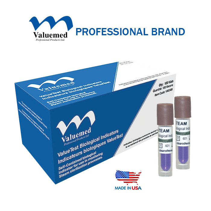 Valuemed Professional ValueTest 24 hour Biological Indicators 100/box Questions & Answers