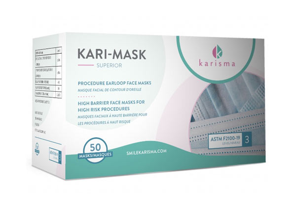 Karisma Kari-Mask Superior Earloop Masks Level 3 Blue 50/box Questions & Answers